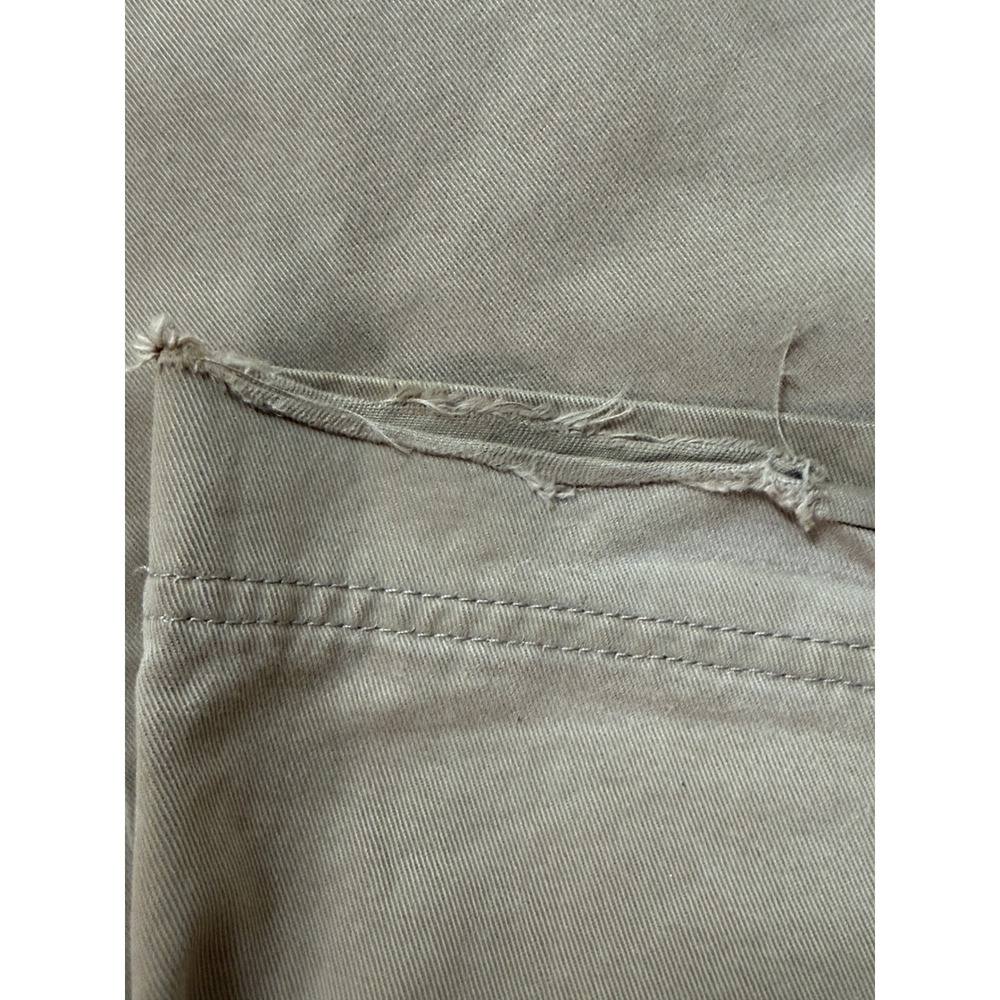 Abercrombie & Fitch Flare Pants Womens 4R Khaki Tan Vintage Low Rise Y2K Cotton - Picture 2 of 13